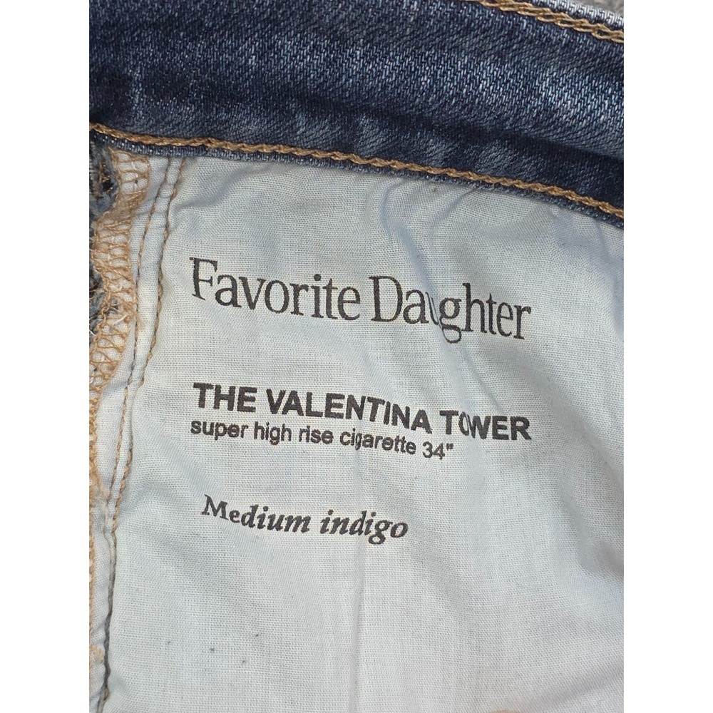 Favorite Daughter Jeans Womens 28 x 34 Valentina Tower Super High Rise Frayed - Picture 11 of 16
